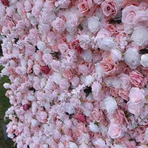 Panel de Pared de Flores Artificiales Fácil de Limpiar, Vegetación Densa Mixta, Decoración de Fondo para Cabina de Fotos de Boda - Product Image 5