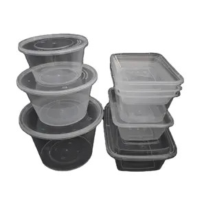 Tùy biến kích thước rõ ràng nhựa hình chữ nhật container cho Takeaway nóng lạnh container thực phẩm