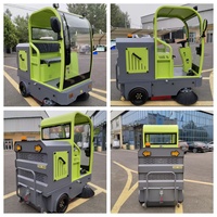 Balayeuse électrique autoportée pour la collecte des feuilles, du sable et de la poussière, nettoyage industriel extérieur