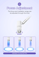 Lampe UV 2-en-1 pour cils avec pédale, base rotative et pince de fixation pour bureau – Séchoir professionnel à lumière UV pour colle à cils et gel à ongles