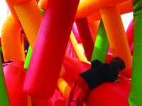 Parcours d'obstacles gonflable géant, parcours d'obstacles avec videur, jeux de sport pour enfants et adultes