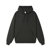 Sweat à capuche unisexe en coton épais de qualité supérieure, coupe oversize, tissu extensible, poche kangourou, logo personnalisé