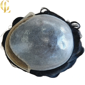 Prótesis Capilar de Cabello Humano PU de Alta Calidad y Durabilidad, con Base de Encaje Delgada, Densidad Media, <span class=keywords><strong>para</strong></span> <span class=keywords><strong>Hombres</strong></span> <span class=keywords><strong>Jóvenes</strong></span> con Calvicie - Product Image 1