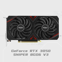 Kartu Grafis Gaming RTX 3050 8GB GDDR6 GPU Desktop dengan Kipas Pendingin