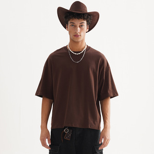 Camiseta de Manga Corta Negra Extra Grande para Hombre 2025, Algodón Suave, Corte Holgado, Ropa de Calle, Personalizable, Directo de Fábrica - Product Image 3