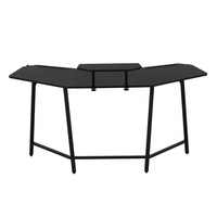 AJUNION nouveau design de table de jeu d'ordinateur de vente directe d'usine bureau de jeu rond bureau d'ordinateur sur pied meubles de café Internet