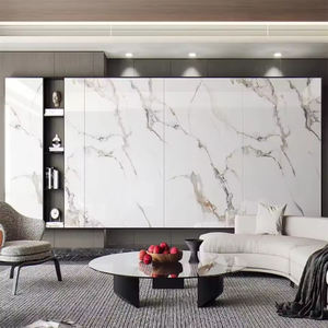 Vente chaude PVC Marbre Feuilles Décoratif Uv Marbre Panneau Mural Installation Facile et Bricolage Projets Domestiques - Product Image 5