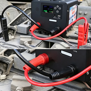 Câble adaptateur 12V pour démarreur de voiture vers pinces crocodiles de batterie pour utilisation en cas d'urgence, chargeur de batterie pour onduleur <span class=keywords><strong>solaire</strong></span> - Product Image 5