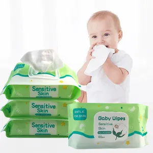Yashiyu 100% lingettes biodégradables sous Label privé pour bébé, nettoyage du visage et des mains