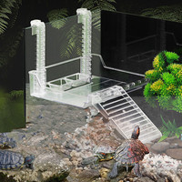 Plate-forme de pèlerin pour tortue Aquarium de haute qualité Plate-forme de pèlerinage pour tortue flottante en plastique transparent