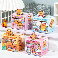 Bloc-notes adhésifs mignons Capybara, 256 feuilles/paquet, bloc-notes en papier, bloc-notes de dessin animé, feuille de mémo autocollante, fournitures scolaires