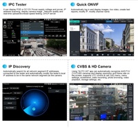 5200Plus testeur de vidéosurveillance IP avec Poe AHD CVI TVI SDI testeur de caméra analogique 5.4 pouces câble RJ45 TDR RS485 HDMI en VGA en