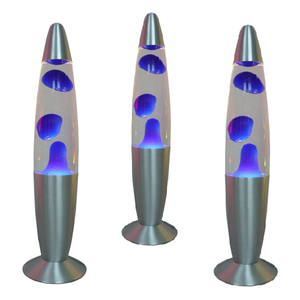 13" clear Water <strong>Blue</strong> Wax <strong>lava</strong> <strong>Lamp</strong> in Liquid Home Decor Sitting Room Table <strong>Lamp</strong> - Product Image 3
