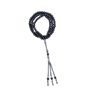 Bracelet en pierre de lave naturelle à succès, 33 perles de prière, chapelet islamique musulman Allah, méditation, mise à la terre, protection spirituelle - Product Image 3