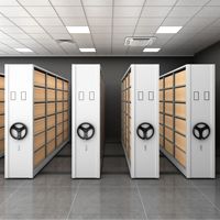 Compactador de archivos Compactador móvil de acero Archivadores Sistema de estanterías móviles Sistema de archivos de almacenamiento inteligente