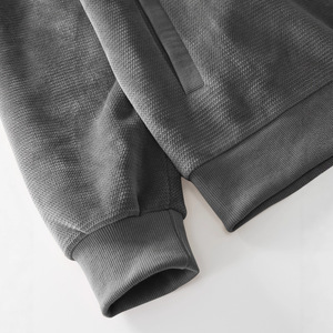 Chaqueta con Capucha y Cremallera Completa de Felpa Suave para Hombre, Sudadera Informal de Moda de Algodón y Poliéster - Product Image 5