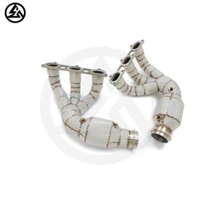 CSZ Sport para colectores de tubo de escape Cat, rendimiento de colectores, tubo de bajada de acero inoxidable 304 para <span class=keywords><strong>Porsche</strong></span> 911 <span class=keywords><strong>991</strong></span>,1 <span class=keywords><strong>991</strong></span>,2 <span class=keywords><strong>GT3</strong></span> 3,8 - Product Image 5