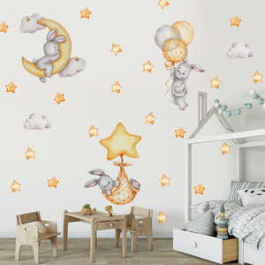 Adesivi murali autoadesivi per camerette con decorazioni per <span class=keywords><strong>stelle</strong></span> <span class=keywords><strong>e</strong></span> orsi camera da letto - Product Image 4