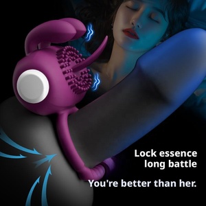 Anello Vibrante per Pene da <span class=keywords><strong>Uomo</strong></span> con Ritardo dell'Eiaculazione, Sensazione Realistica, Confezione Personalizzabile - Giocattolo Sessuale per Adulti - Product Image 3