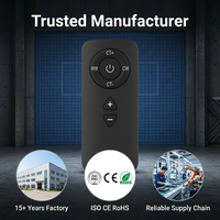 Control remoto para ventilador de techo con aprendizaje y código variable, alcance de 15m, material plástico