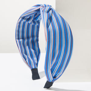 Bandeau Bohème à Carreaux Colorés pour Femme, Large en Tissu Noué, Accessoire Cheveux pour Festival et Plage - Product Image 6