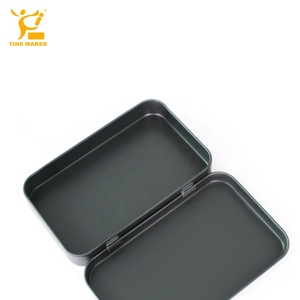 Embalaje resistente de acero inoxidable con bisagras para Mint Candy Containerpunkal Tin Box Rectanblack con tapa Custom Printed <span class=keywords><strong>Smen</strong></span> Women - Product Image 3