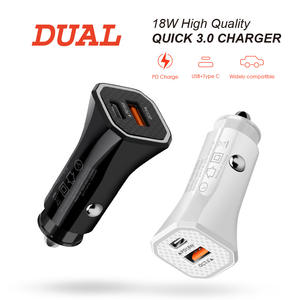2024 vente chaude de haute qualité Mini QC3.0 + PD18W chargeur de téléphone portable chargeur de voiture USB pas cher pour Iphone X 11 12Pro <span class=keywords><strong>Samsung</strong></span> <span class=keywords><strong>Galaxy</strong></span> - Product Image 3