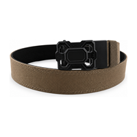 Ceinture tactique réglable à cliquet pour homme en sangle de nylon avec boucle en alliage à verrouillage automatique, idéale pour les activités décontractées, la randonnée, le quotidien, avec logo personnalisé