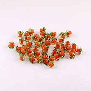Perles en verre de kaki de 12 mm de diamètre avec trou de 1 mm pour la fabrication de bracelets, matériaux artisanaux - Product Image 2
