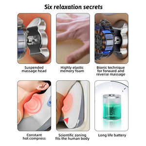 Nouvelle tendance électrique pétrissage Vibration chauffage dos masseur <span class=keywords><strong>Shiatsu</strong></span> siège coussin taille Application avec une grande remise - Product Image 2