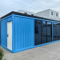 Maison conteneur pliable sur mesure de 20 pieds avec des emplacements de vente à double face pour kiosque de vente de café, boutique éphémère, magasin mobile en plein air