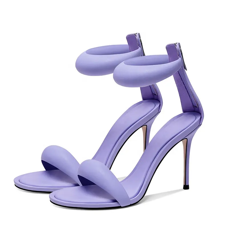 Enmayer Neuankömmling lila High Heels Sandalen für Frauen und Damen