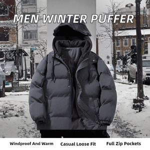 Wholesale Men's Puffer <b>Jacket</b> Windproof <b>Lightweight</b> Warm <b>Casual</b> Fashion Winter <b>Jacket</b> - Product Image 2