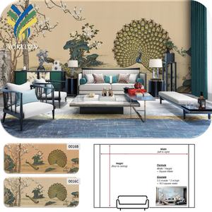 <span class=keywords><strong>Papier</strong></span> <span class=keywords><strong>peint</strong></span> mural en tissu non tissé <span class=keywords><strong>peint</strong></span> à la main <span class=keywords><strong>de</strong></span> style chinoiserie personnalisé, décoration intérieure <span class=keywords><strong>de</strong></span> la maison, chambre d'hôtel, bleu, <span class=keywords><strong>plume</strong></span> <span class=keywords><strong>de</strong></span> <span class=keywords><strong>paon</strong></span> 3D - Product Image 5