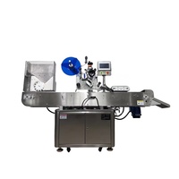 Machine d'étiquetage automatique horizontale personnalisée pour bouteilles, applicateur d'étiquettes numérique avec moteur central pour métal, verre, bois