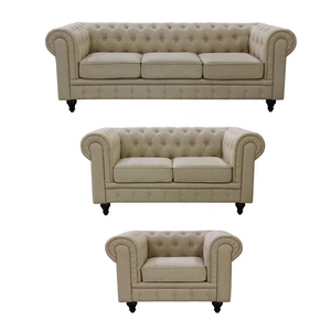 Guangdong Dongguan mobili divani Para <span class=keywords><strong>Casa</strong></span> De Lujo viola Chesterfield Salas divano Set 2 posti divano - Product Image 4