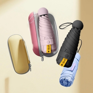 Parapluie automatique mini 5 plis de haute qualité avec impression UV, portable et compact, idéal pour les voyages, design moderne - Product Image 6