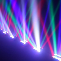 Lumière de scène à tête mobile LED RGBW à faisceau lumineux 8X5W à haute luminosité, contrôle DMX512, pour fête, DJ, discothèque, éclairage de concert