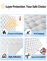 Mousse acoustique haute densité et barrière thermique - Tapis insonorisant ignifuge - Efficacité double couche pour l'amélioration audio automobile