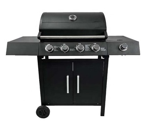 <span class=keywords><strong>Barbecue</strong></span> à gaz en <span class=keywords><strong>fonte</strong></span> <span class=keywords><strong>avec</strong></span> <span class=keywords><strong>couvercle</strong></span> pour extérieur, sans fumée, <span class=keywords><strong>avec</strong></span> 5 têtes, très résistant - Product Image 1