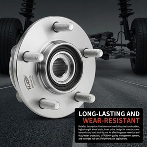 Unité de <span class=keywords><strong>moyeu</strong></span> de <span class=keywords><strong>roue</strong></span> en acier allié haute performance, 26 cannelures, bride à 4 boulons, pour assemblage de roulement de <span class=keywords><strong>moyeu</strong></span> de <span class=keywords><strong>roue</strong></span> avant Toyota Lexus - Product Image 5