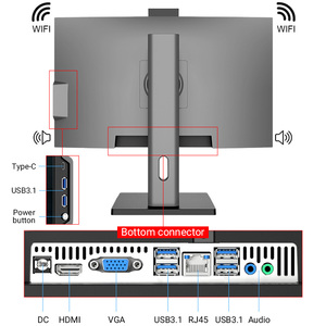 23.8 Inch Lõi I5-12400 Tất Cả Trong Một PC 10-Điểm Cảm Ứng Điện Dung Tùy Chọn Lift-up Đứng <span class=keywords><strong>Wifi</strong></span> 5 Bt4.2 Loại C Tất Cả Trong Một Máy Tính - Product Image 2