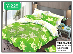 Vente en gros <span class=keywords><strong>de</strong></span> trois emplacements <span class=keywords><strong>de</strong></span> drap <span class=keywords><strong>de</strong></span> <span class=keywords><strong>lit</strong></span> en coton super doux à fleurs pour la literie king queen couette drap <span class=keywords><strong>de</strong></span> lin - Product Image 3