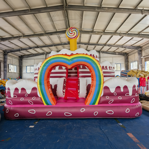 Castillo <span class=keywords><strong>Inflable</strong></span> con Temática <span class=keywords><strong>de</strong></span> Pastel, Castillo <span class=keywords><strong>Inflable</strong></span> para Jugar al Escondite, Trampolín para Niños para Fiestas <span class=keywords><strong>de</strong></span> Cumpleaños y Parques <span class=keywords><strong>de</strong></span> Diversiones - Product Image 4