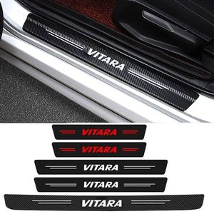 Pegatinas universales de cuero <span class=keywords><strong>para</strong></span> decoración de <span class=keywords><strong>puerta</strong></span> de coche, alféizar de umbral, pegatina de protección de <span class=keywords><strong>placa</strong></span> de desgaste de fibra de carbono PU - Product Image 5