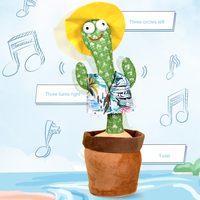 Jouet en peluche de Cactus de plante de danse électrique éducatif pour enfants, cadeaux amusants
