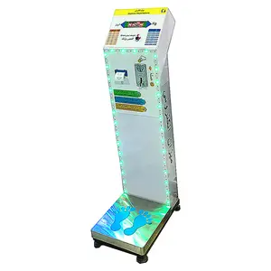 Große digitale Anzeige Münz betriebene digitale Gewichts maschine Ultraschall höhe 300kg Gewicht Fitness-Waage - Product Image 3