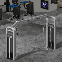Máquina de Entrenamiento Funcional con Cables Cruzados de Alta Calidad y Resistencia Comercial, Ajustable para Entrenamiento de Pecho y Espalda