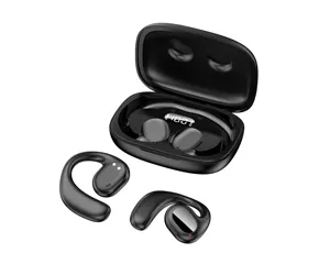 Fone de ouvido sem fio t7 plus, novo modelo, estéreo, wireless, ganchos esportivos, tecnologia preta, headset com caixa carregadora, 2023