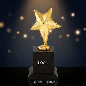 Trophée en alliage de zinc de qualité supérieure avec impression UV et gravure laser pour cadeaux de bienvenue et objets promotionnels pour salons professionnels - Product Image 1